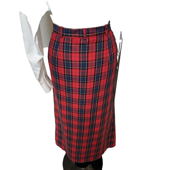 Vintage Bechamel Christmas plaid, maxi skirt size 14 - Picture 5 of 14